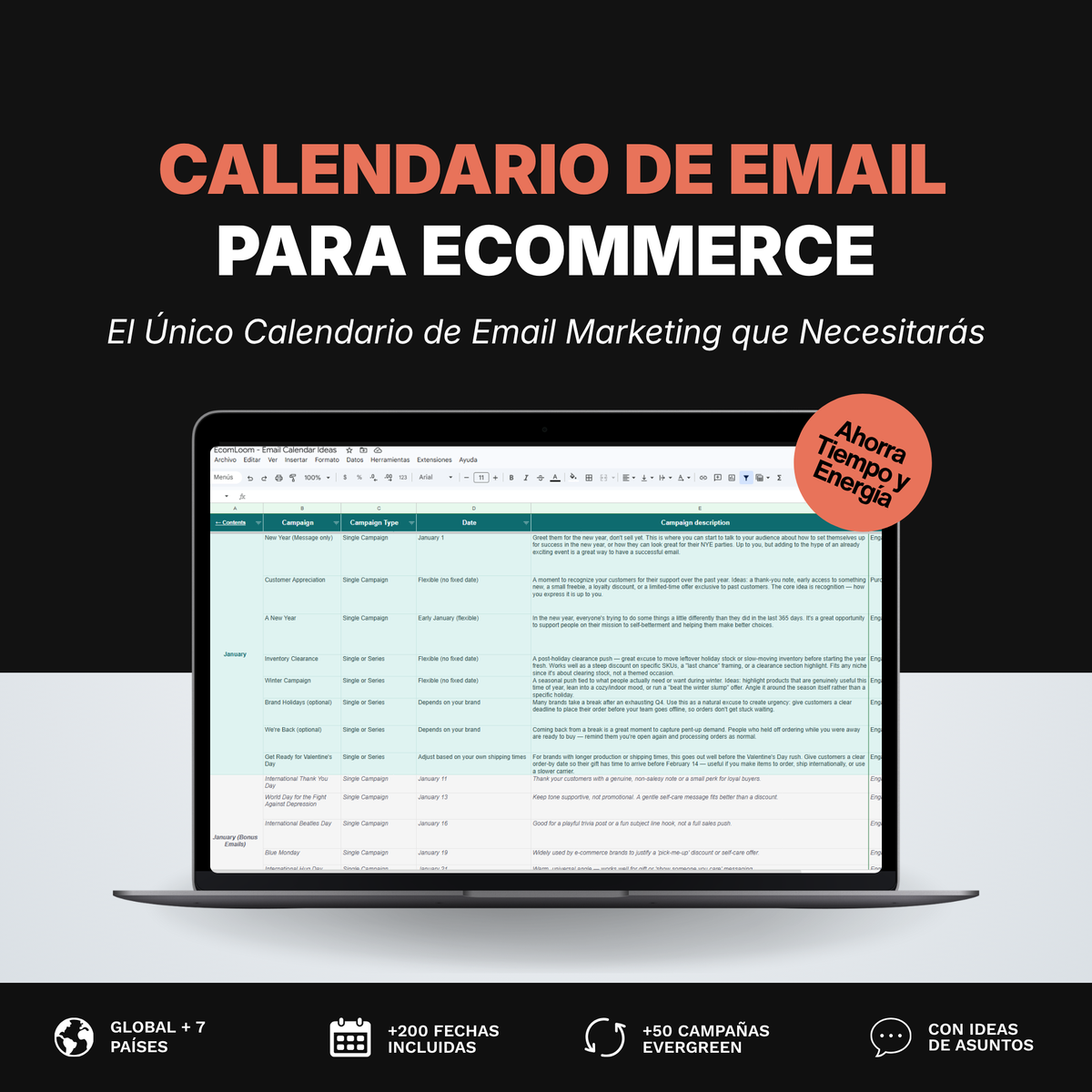 Calendario de Email Marketing
