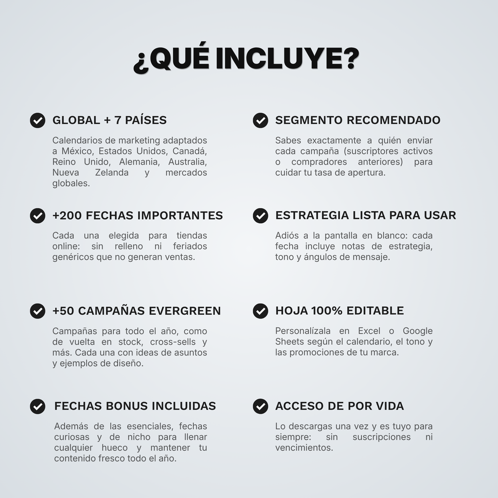 Calendario de Email Marketing